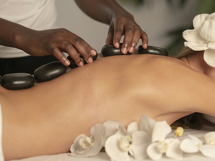 Hot stone massage